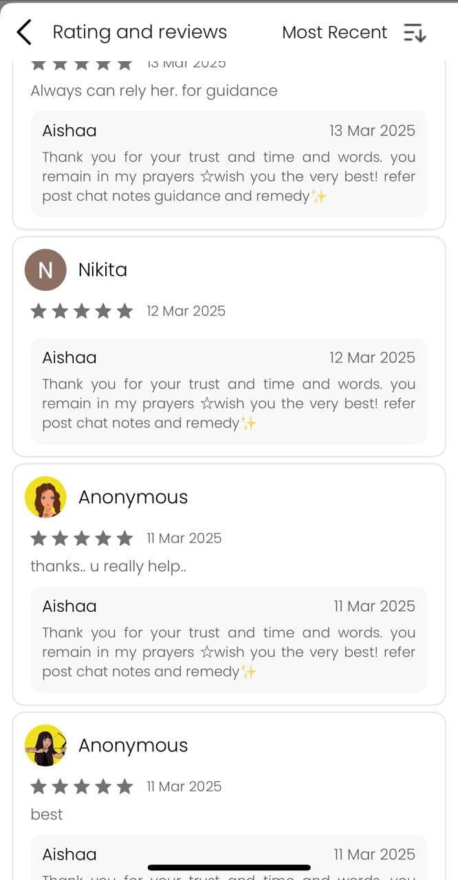AstroTalk 5-star reviews: "Always can rely her for guidance", "thanks.. u really help..", "best"